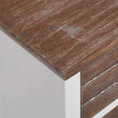 vidaXL 2 db barna és fehér 2 fiókos éjjeliszekrény