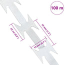 vidaXL BTO-22 acél szögesdrót 100 m
