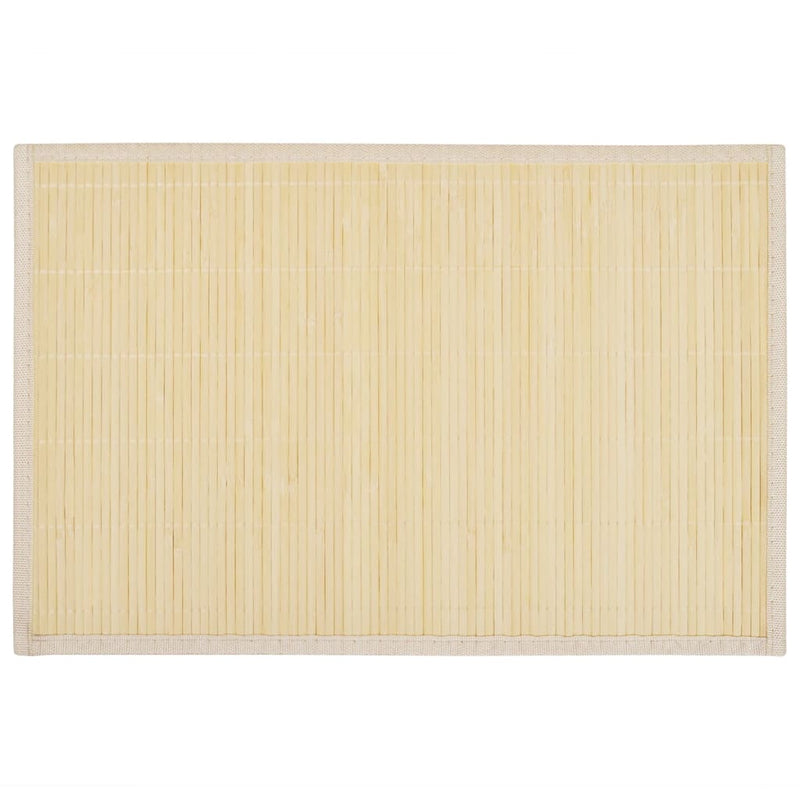 6 db bambusz alátét 30 x 45 cm természetes bambusz szín