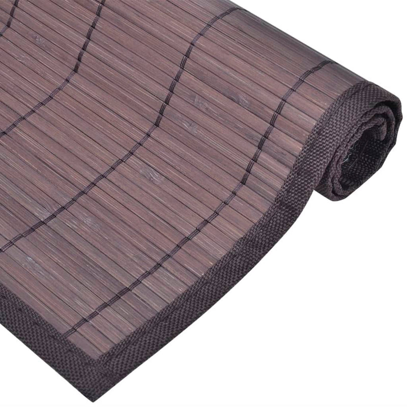 6 db bambusz alátét 30 x 45 cm sötétbarna