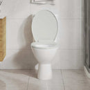 vidaXL fehér ovális WC-ülőke lassan csukódó fedéllel