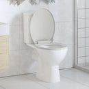vidaXL fehér ovális WC-ülőke lassan csukódó fedéllel