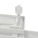 vidaXL fehér négyzetes WC-ülőke lassan csukódó fedéllel