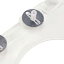 vidaXL fehér szögletes gyorskioldó WC-ülőke lassan csukódó fedéllel