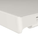 vidaXL fehér szögletes gyorskioldó WC-ülőke lassan csukódó fedéllel