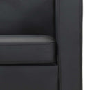 vidaXL fekete 2 személyes műbőr kanapé