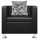 vidaXL fekete műbőr fotel