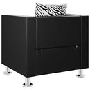 vidaXL fekete műbőr fotel