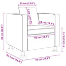 vidaXL fekete műbőr fotel