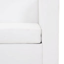 vidaXL fehér 3-személyes műbőr kanapé