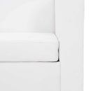 vidaXL fehér 2 személyes műbőr kanapé