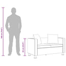 vidaXL fehér 2 személyes műbőr kanapé
