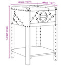 vidaXL egyfiókos, vintage repülős kisszekrény