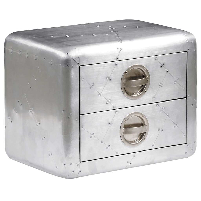 vidaXL vintage repülős stílusú kisasztal 2 fiókkal