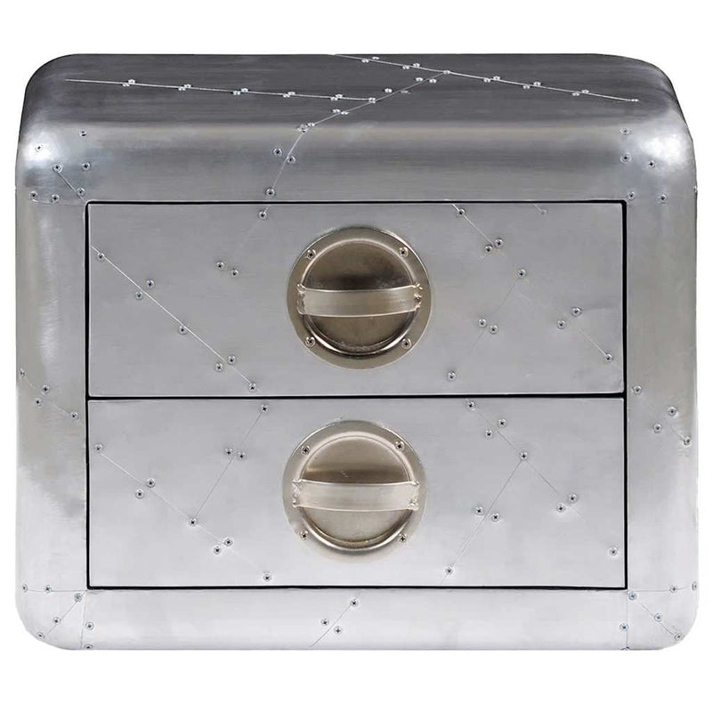 vidaXL vintage repülős stílusú kisasztal 2 fiókkal