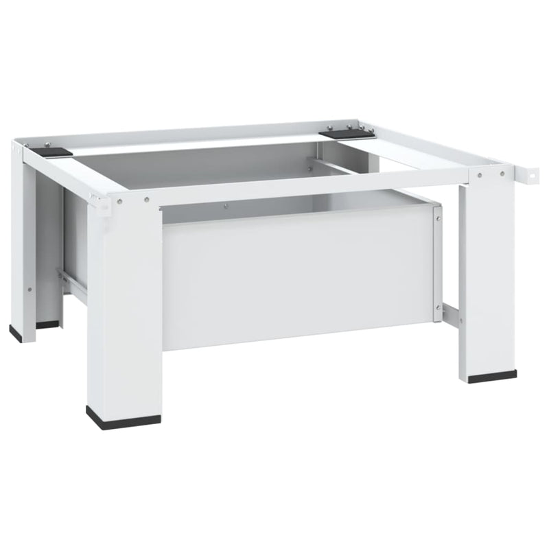 vidaXL fehér mosógéptartó állvány fiókkal