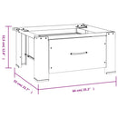 vidaXL fehér mosógéptartó állvány fiókkal