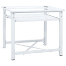 vidaXL fehér mosógéptartó állvány kihúzható polccal