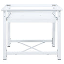vidaXL fehér mosógéptartó állvány kihúzható polccal