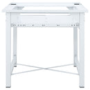 vidaXL fehér mosógéptartó állvány kihúzható polccal