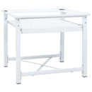 vidaXL fehér mosógéptartó állvány kihúzható polccal