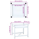 vidaXL fehér mosógéptartó állvány kihúzható polccal