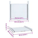 vidaXL mosógép összeépítő keret kihúzható polccal