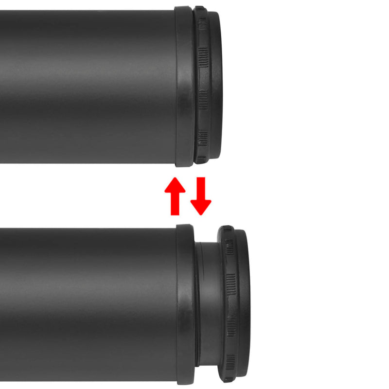 4 db állítható magasságú fekete asztalláb 710 mm