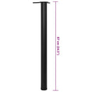 4 db állítható magasságú fekete asztalláb 870 mm