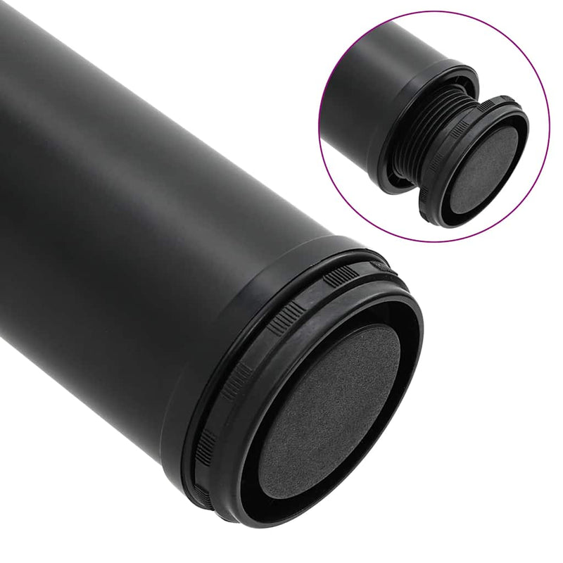4 db állítható magasságú fekete asztalláb 1100 mm