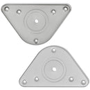 4 db állítható magasságú csiszolt nikkel asztalláb 710 mm