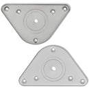 4 db állítható magasságú csiszolt nikkel asztalláb 870 mm