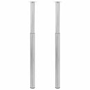 2 teleszkópos asztalláb 710 mm - 1100 mm rozsdamentes acél