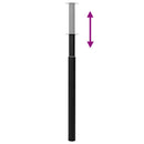 2 teleszkópos asztalláb 710 mm - 1100 mm Fekete