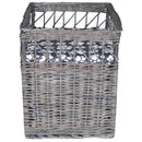 Négyzet alakú fűzfa macskabútor kisállatház/ágy/kaparóoszlop párnával