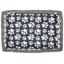 Négyzet alakú fűzfa macskabútor kisállatház/ágy/kaparóoszlop párnával