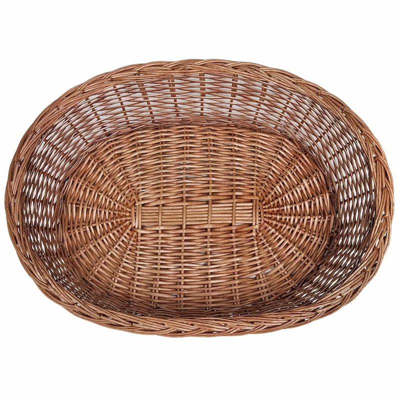 Természetes színű fűzfa kutyakosár/kisállatágy 90 cm
