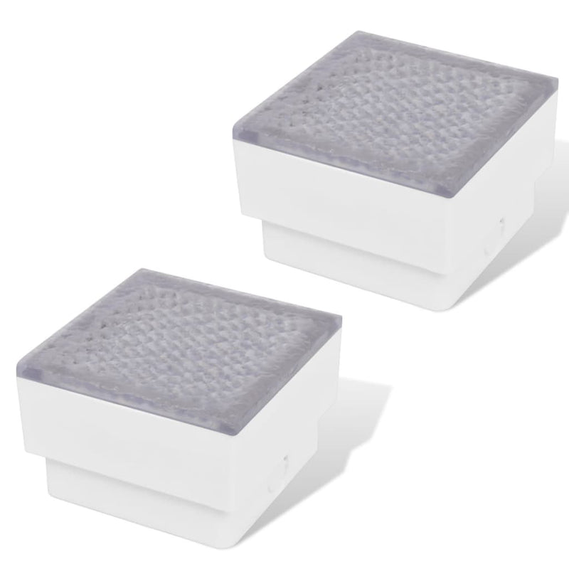 2 db LED földbe építhető izzó / kültéri lámpa 100 x 100 x 68 mm