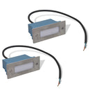 vidaXL 2 db süllyesztett LED lépcsőlámpa 44 x 111 x 56 mm