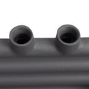 Szürke fürdőszobai egyenes törölközőtartó központi fűtéssel 480x480 mm