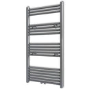 Szürke fürdőszobai egyenes törölközőtartó központi fűtéssel 600x1160mm