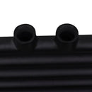 Fekete fürdőszobai egyenes törölközőtartó központi fűtéssel 600x1160mm