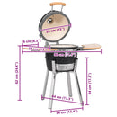 Kamado Barbecue kerámia grill füstölő 33 cm