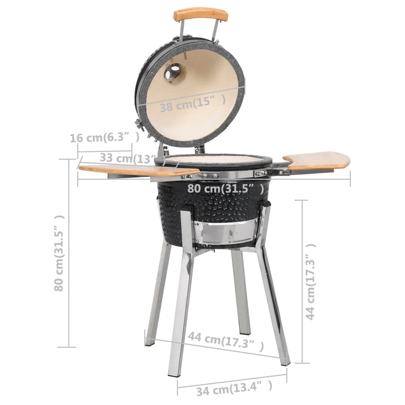 Kamado Barbecue kerámia grill füstölő 81 cm