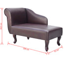 vidaXL barna műbőr dívány