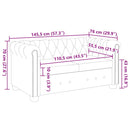 vidaXL 2 személyes fehér műbőr Chesterfield kanapé