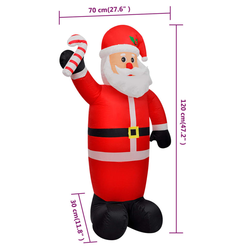 Felfújható Mikulás 120 cm