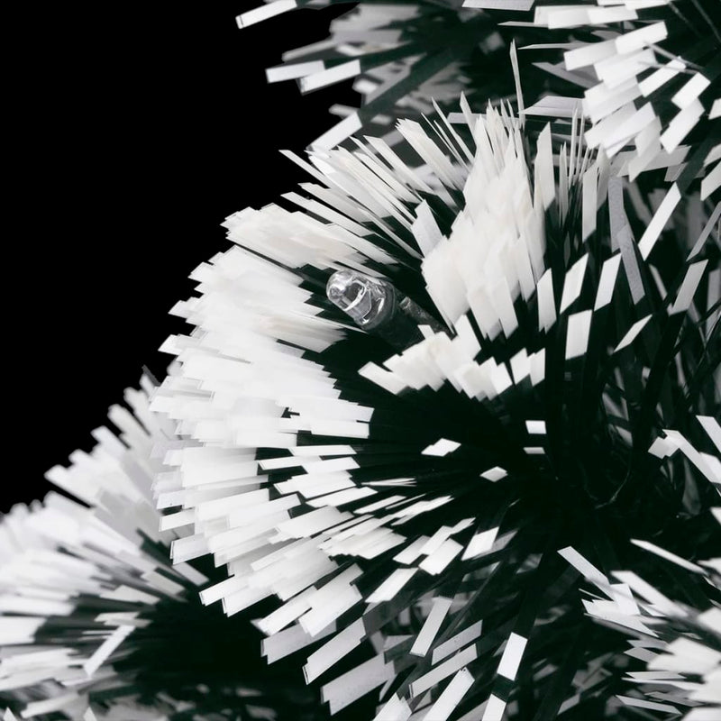 vidaXL száloptikás megvilágított karácsonyfa állvánnyal és LED-es 180 cm