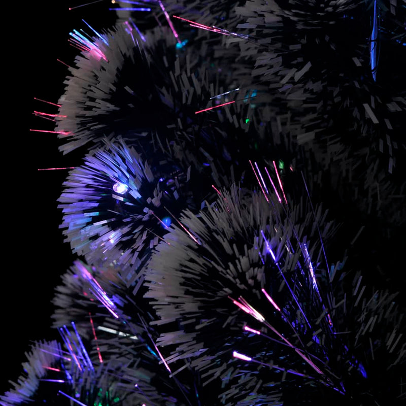 vidaXL száloptikás megvilágított karácsonyfa állvánnyal és LED-es 180 cm