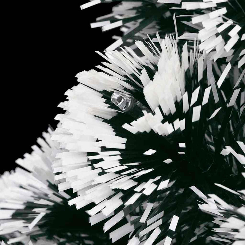 vidaXL száloptikás megvilágított karácsonyfa állvánnyal 210 cm